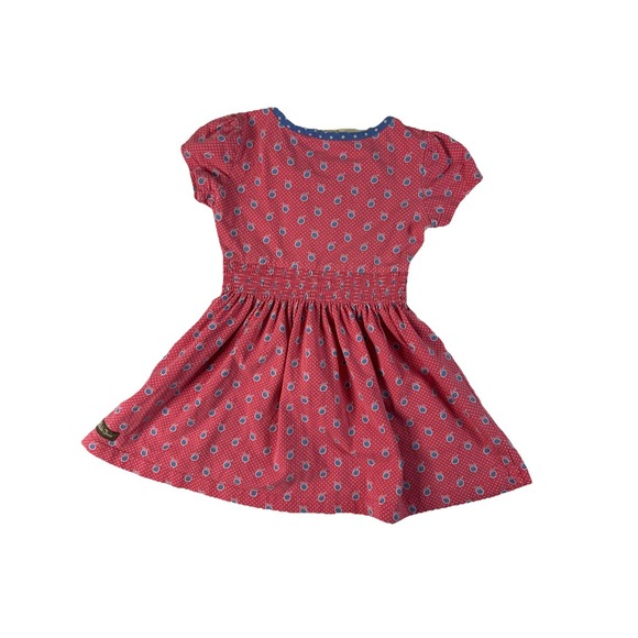 Matilda Jane Toddler Girls Honeycrisp Short Sleeve Dress Pink Blue Apples Size 2 - Picture 2 of 4